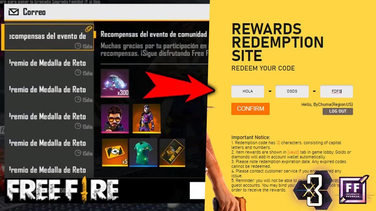 🎁 3 NUEVOS CÓDIGOS DE DIAMANTES PARA FREE FIRE 2022 💎