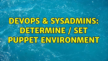 DevOps & SysAdmins: Determine / set Puppet environment