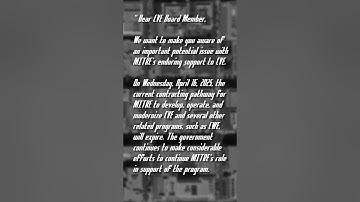 The MITRE CVE program is stopping #technews #cybersecurity #CVE @endingwithali