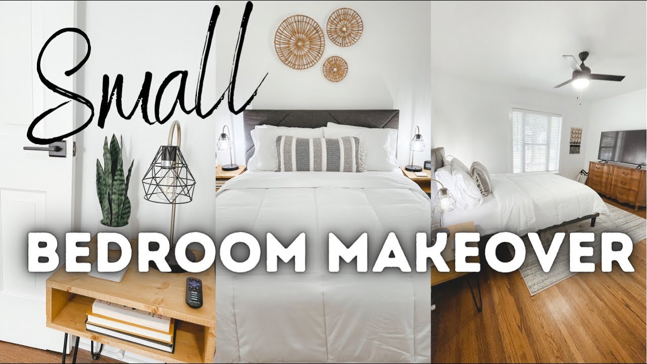 SMALL GUEST BEDROOM MAKEOVER 2021 | SMALL BEDROOM TRANSFORMATION ...