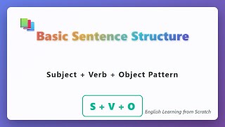Basic Sentence Structure Svo For Beginners