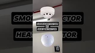 Smoke detector vs heat detector #fire #fireaction #study #electrical