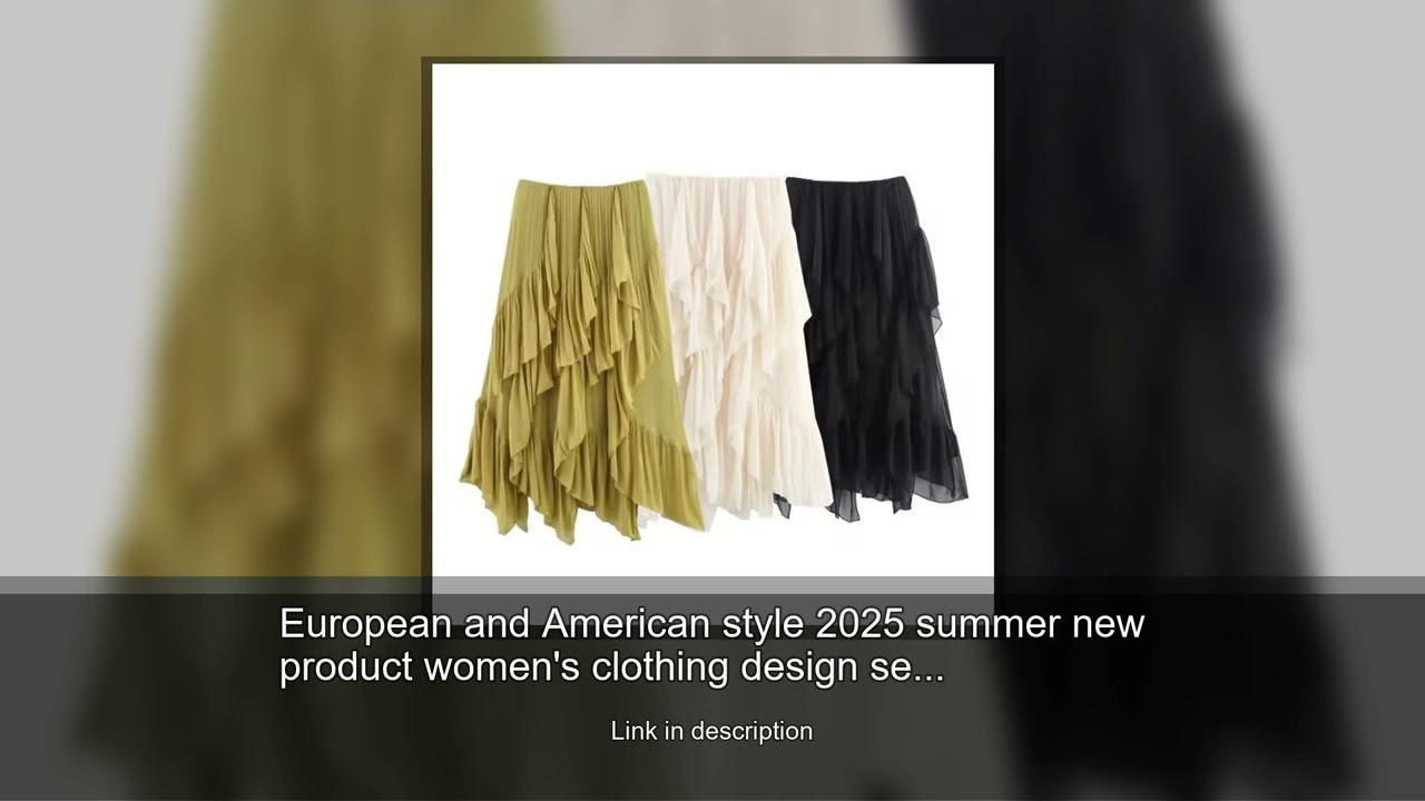 European and American style 2025 summer new product women's clothing design sense layered decor