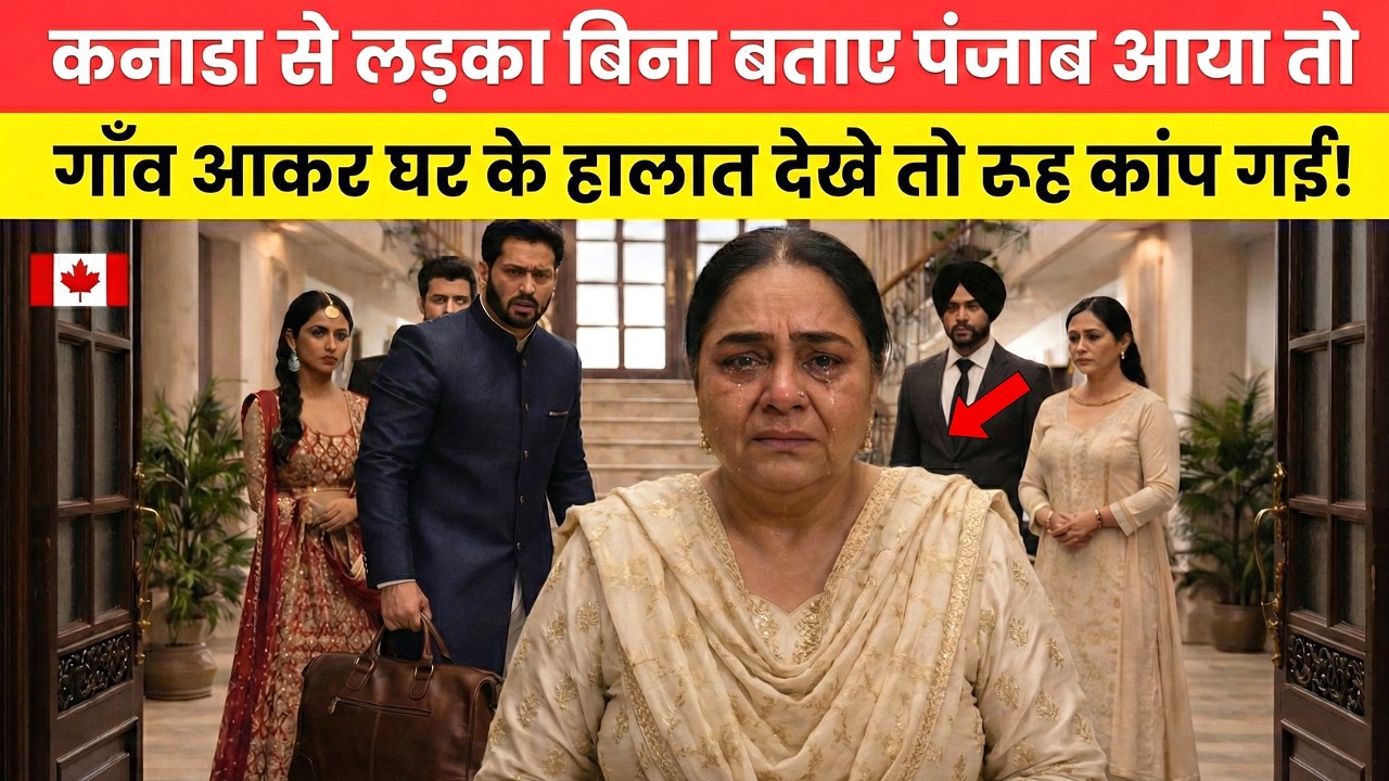 कनाडा से बेटा बिना बताए अचानक भारत लौटा… घरवालों का रिएक्शन देख रो पड़ेंगे | Emotional Hindi Story