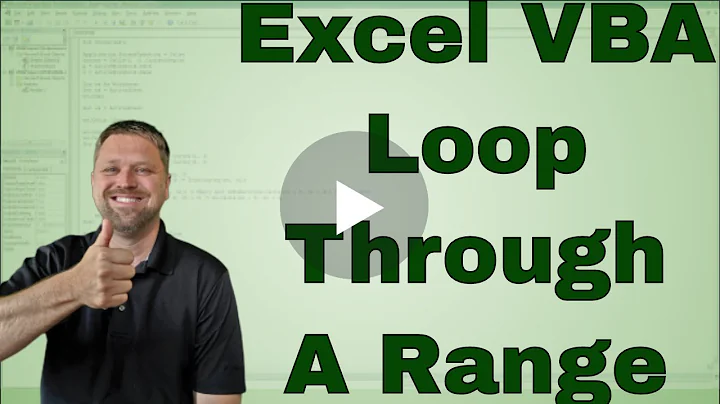 Looping through the Cells in a Range in Excel VBA (Macro) - Code Included