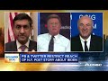 Rep. Ro Khanna and Kevin O'Leary on Facebook, Twitter restricting New York Post story