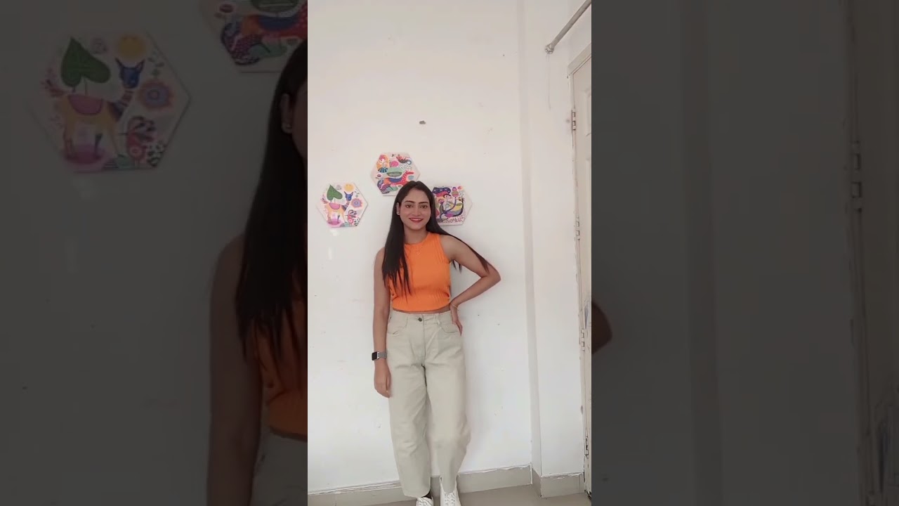 outfit idea - orange + beige 