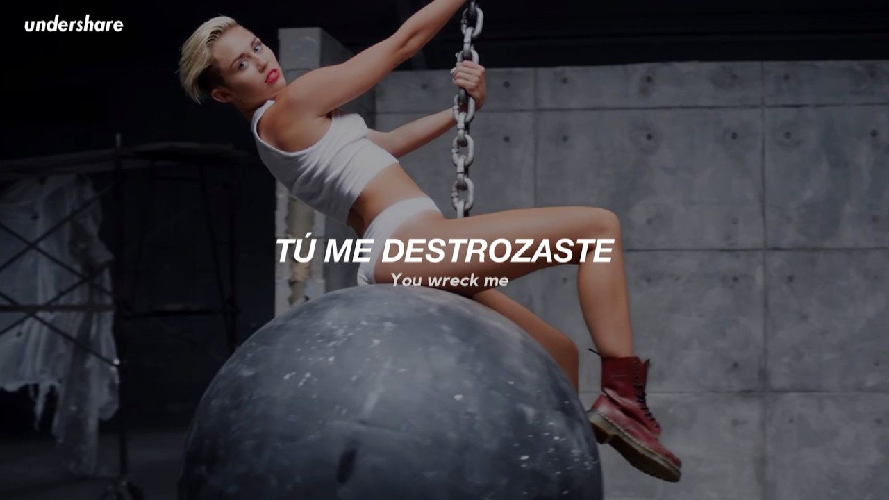 Miley Cyrus - Wrecking Ball (Sub. Español + Lyrics)