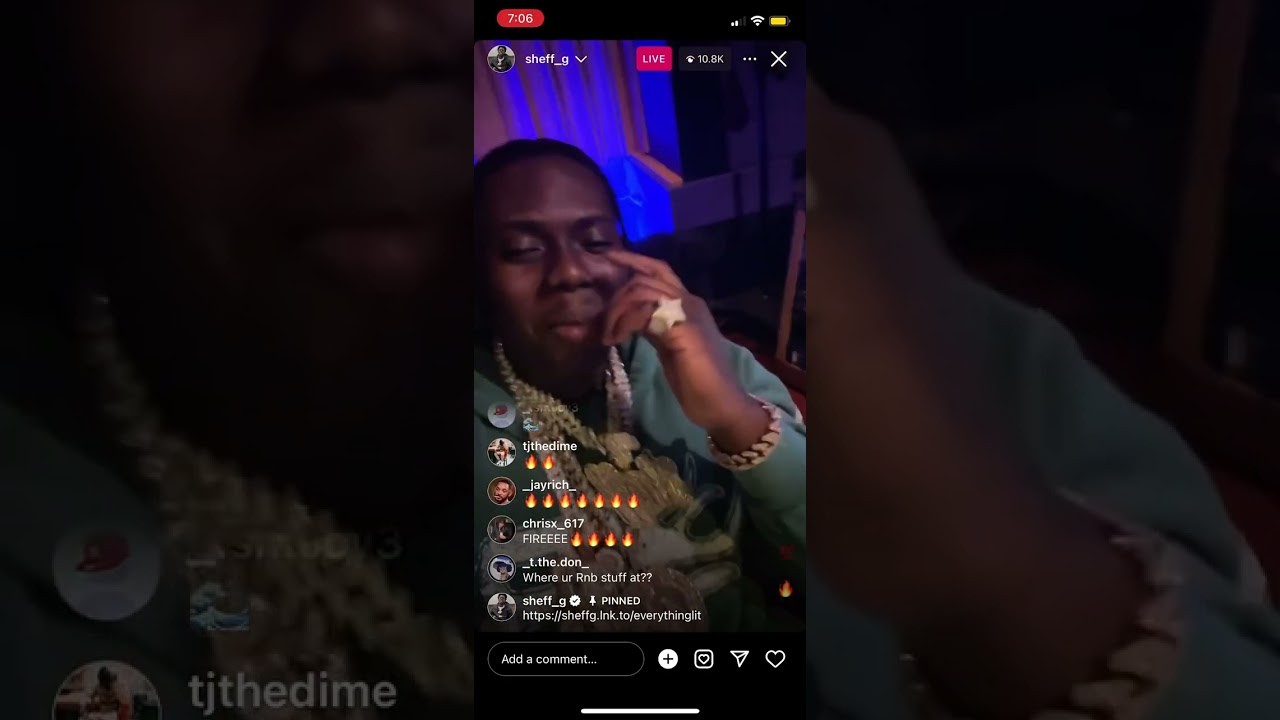 Sheff G - Everything lit (instagram live)