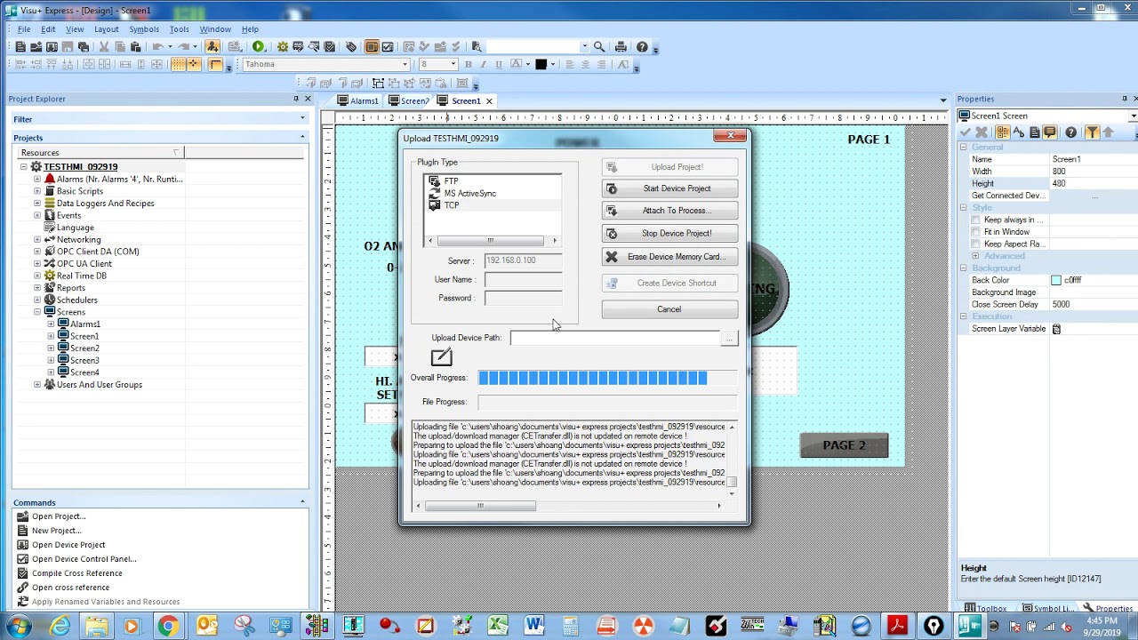 PHOENIX HMI PART 3 OF 3 DOWNLOAD TO HMI