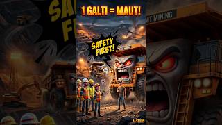 100MT Dumper Ka Gussa😡| Mining Safety Rules #shorts #maining #3danimation #mine #minelife #minetruck