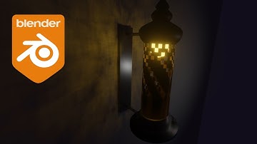 Creating and rendering a lamp in Eevee| Blender 3.4