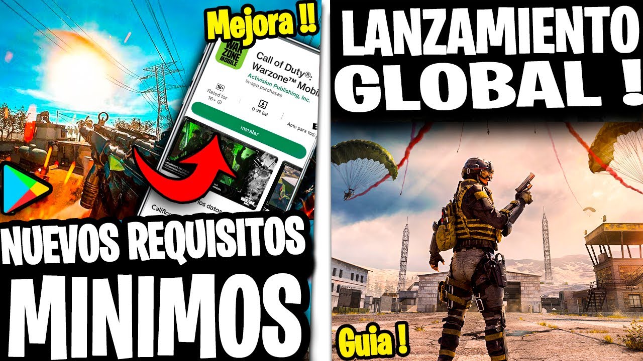 WARZONE MOBILE Nuevos REQUISITOS MINIMOS !! para GAMA BAJA DISPOSITIVOS  COMPATIBLES ANDROID / iOS 