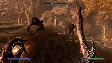 Skyrim - Werewolf Vargr (Random Encounter)