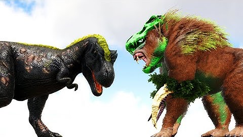 STRONG MOD REX vs. DINOPITHECUS KING and More | ARK Dino Battle 🦎