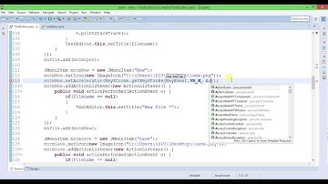 Java Swing Text Editor Part 5