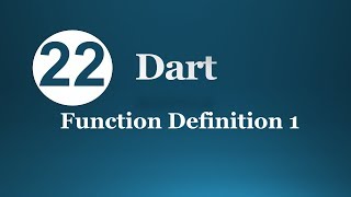 22. Dart Function Definition-1 (Arabic)  لغة البرمجة دارت
