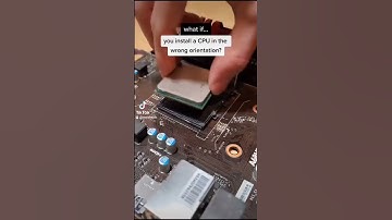 what if you install a CPU in the wrong orientation? #shorts
