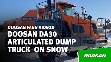Doosan DA30 Articulated Dump Truck Snowy Walkaround