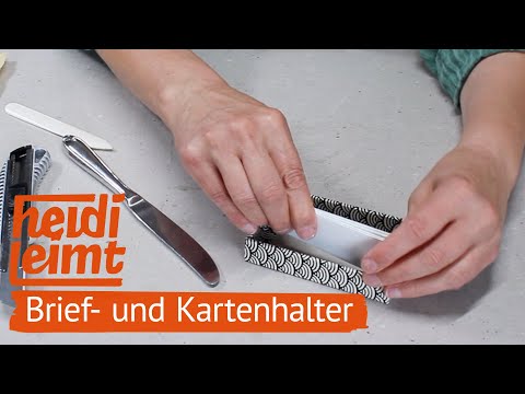 Brief- und Kartenhalter selbst machen | DIY Tutorial | HeidiLeimt | Buchbinden | bookbinding