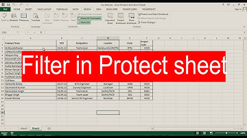 How to put filter in Protected Sheet|| Hindi || MAKE EASY EXCELLENCE