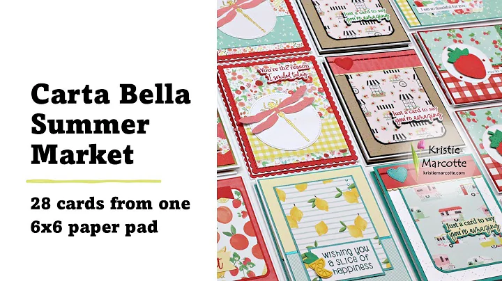 Carta Bella | Summer Market | 28 cards from one 6x6 paper pad