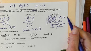 4 3 Video #2 Logarithmic Functions