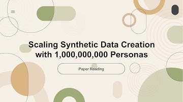 [2024 Best AI Paper] Scaling Synthetic Data Creation with 1,000,000,000 Personas