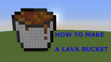 Minecraft pixel art: how to make a lava bucket