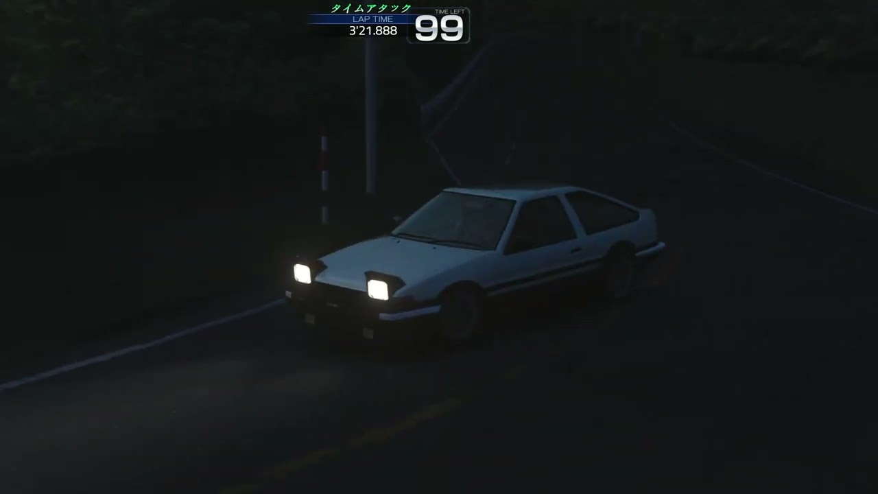 Akina Downhill Run - AE86 (Stock - 90s Tyres) 5:28