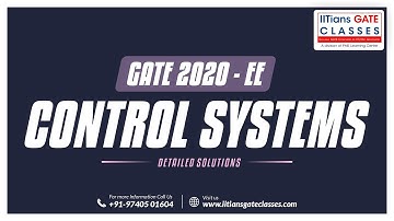 GATE 2020 EE Question Paper | Control System Solution | GATE Electrical Engineering Question Paper