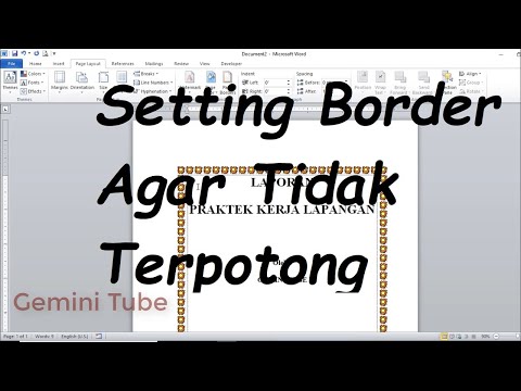Video: Cara Mengatur Bingkai Di Word