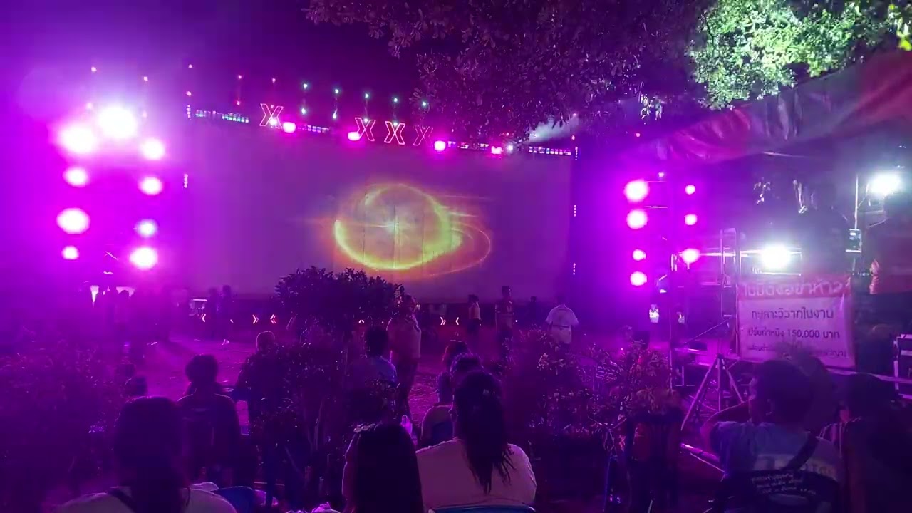 หนังกลางแปลง งานยกช่อฟ้าอุโบสถวัดยาง