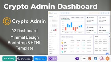 Crypto Currency Exchange Tool and Trading Analytics – Modern Crypto Admin Dashboard
