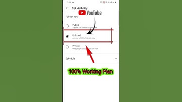 Unlisted-Public-private In Youtube...! How to video upload unlisted on youtube #shorts #youtube ###