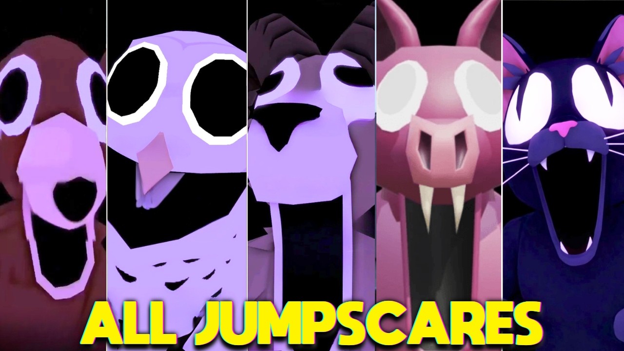 NEW CAT MONSTER - 99 Nights in the Forest ALL JUMPSCARES [ROBLOX]