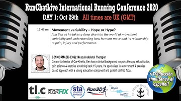 Movement Variability - Hope or Hype?  - Runchatlive 2020 Day 1.3 Ben Cormack (Clip)