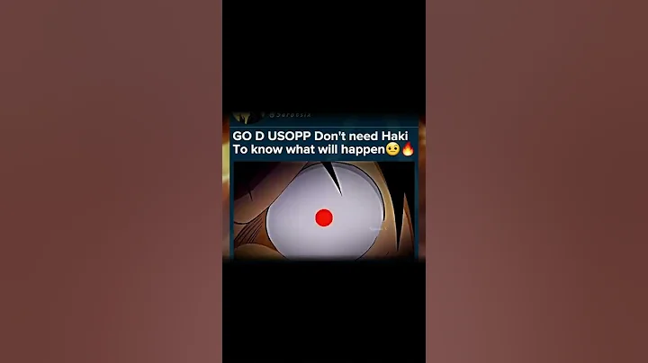 Go D Usopp doesn't need haki to know what will happen #shorts #onepiece #godusopp #usopp #god