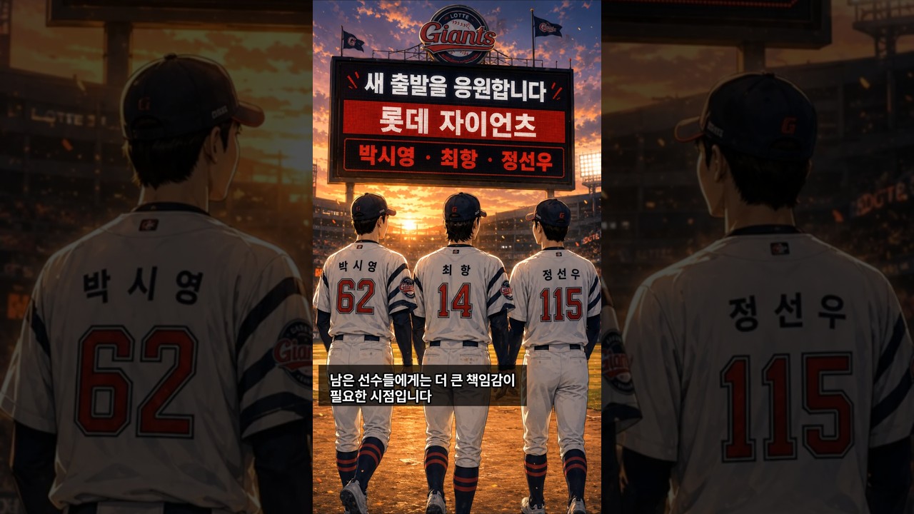 롯데 3명 방출, 박시영 최항 정선우 왜 정리했나 #롯데자이언츠 #박시영 #최항