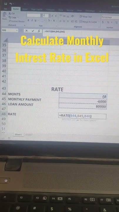 excel-calculate-interest-rate-on-loan-in-excel-financial-youtube
