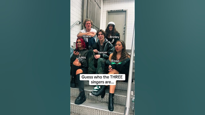 Guess who the THREE singers are …