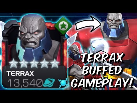 Buffed Terrax 5 Star Gameplay! – Great Utility With A Big Damage Buff! – Marvel Contest of Champions