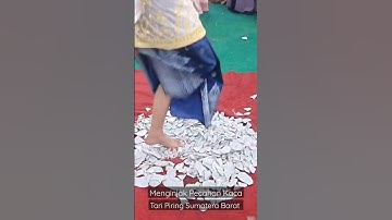 Menginjak Pecahan Kaca Tanpa Terluka ⛔️ Koreografi Puncak Dari Tari Piring Dari Ranah Minang