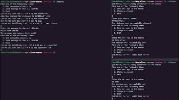 TCP console client-server application in C++