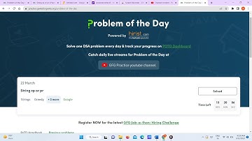 String rp or pr todays gfg potd