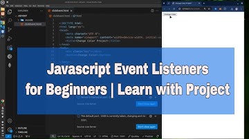 javascript event handler and event listener