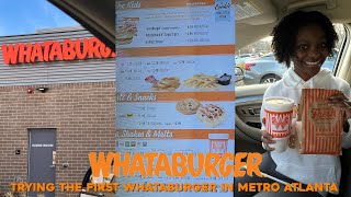 TRYING THE FIRST WHATABURGER IN METRO ATLANTA KENNESAW GA HONEST REVIEW dakidnonii