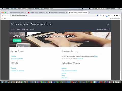 9 - Developing a Video Portal With Blazor - Checking the Video Indexer ...