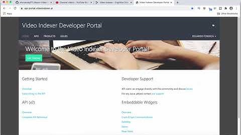 9 - Developing a Video Portal With Blazor - Checking the Video Indexer API Documentation