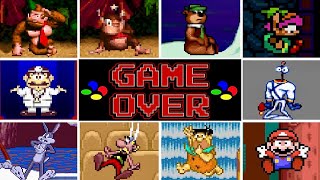 Super Nintendo games GAME OVER Screens [Vol.1]